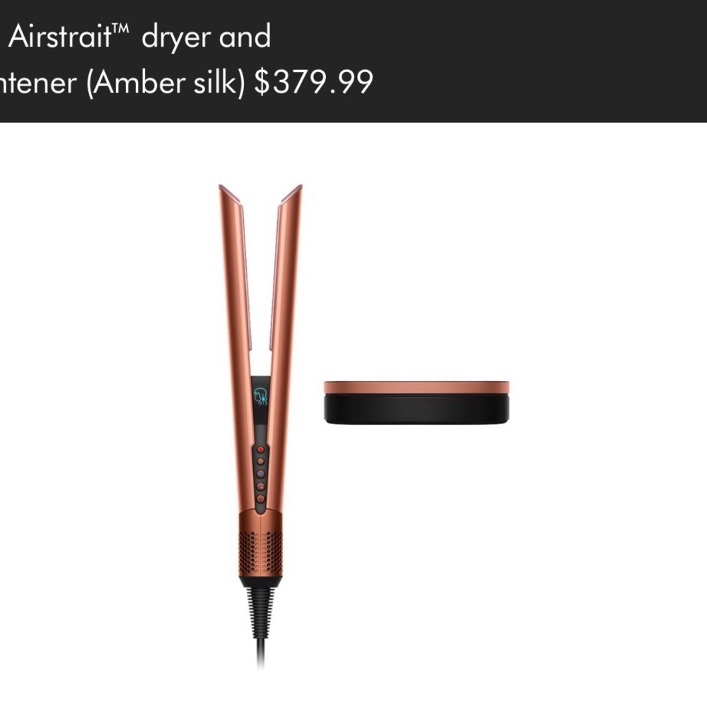 Dyson Airstrait Dryer and Straightener - Amber Silk